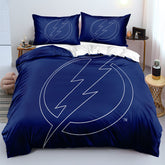 Tampa Bay Lightning Hockey League Duvet Cover Quilt Case Pillowcase
